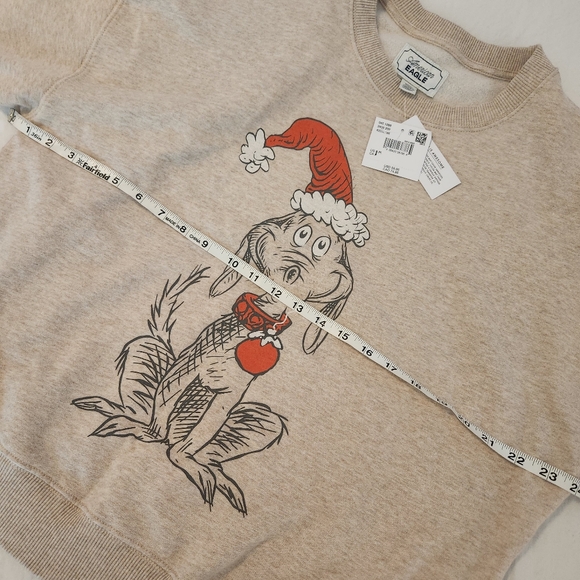 NWT American Eagle AE Grinch Dog Max Sweatshirt Christmas Winter Holiday Sz M - Picture 6 of 12
